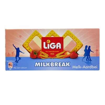 LiGA Milkbreak Duo Erdbeer-Milch 245g - NiederlandeShop.de