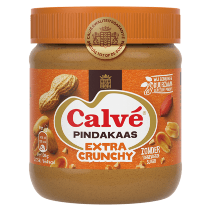 Calvé Extra Crunchy Pindakaas Ernussbutter 350g