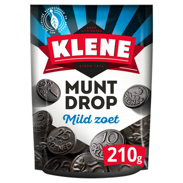 Klene Muntdrop Lakritz Münzen 210g