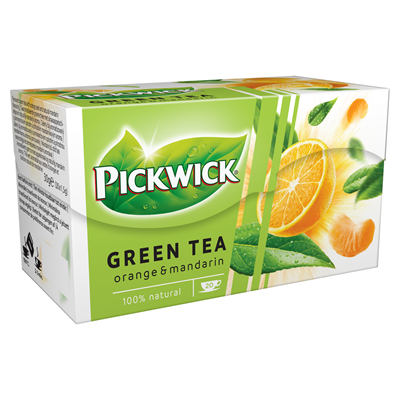 Pickwick Grüner Tee Orange-Mandarine 20 x 1,5g 2