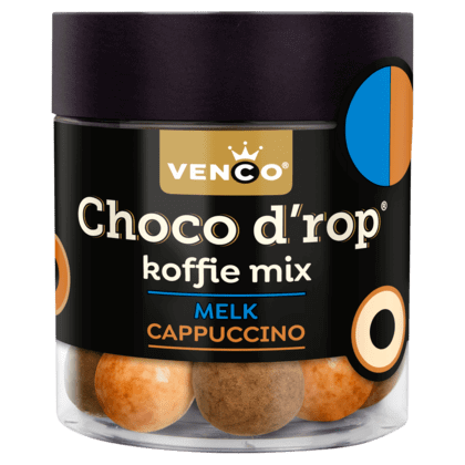 Venco Choco D'rops Lakritz Milch-Cappuccino 140g