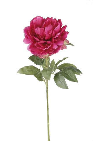 Kunstblumen Solo - Dark Pink - Peonies - x 5 - 65cm