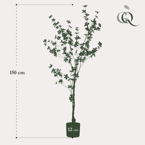 Kunstpflanze - Tropaeolum Speciosum - Ostindische Kirsche - 150 cm