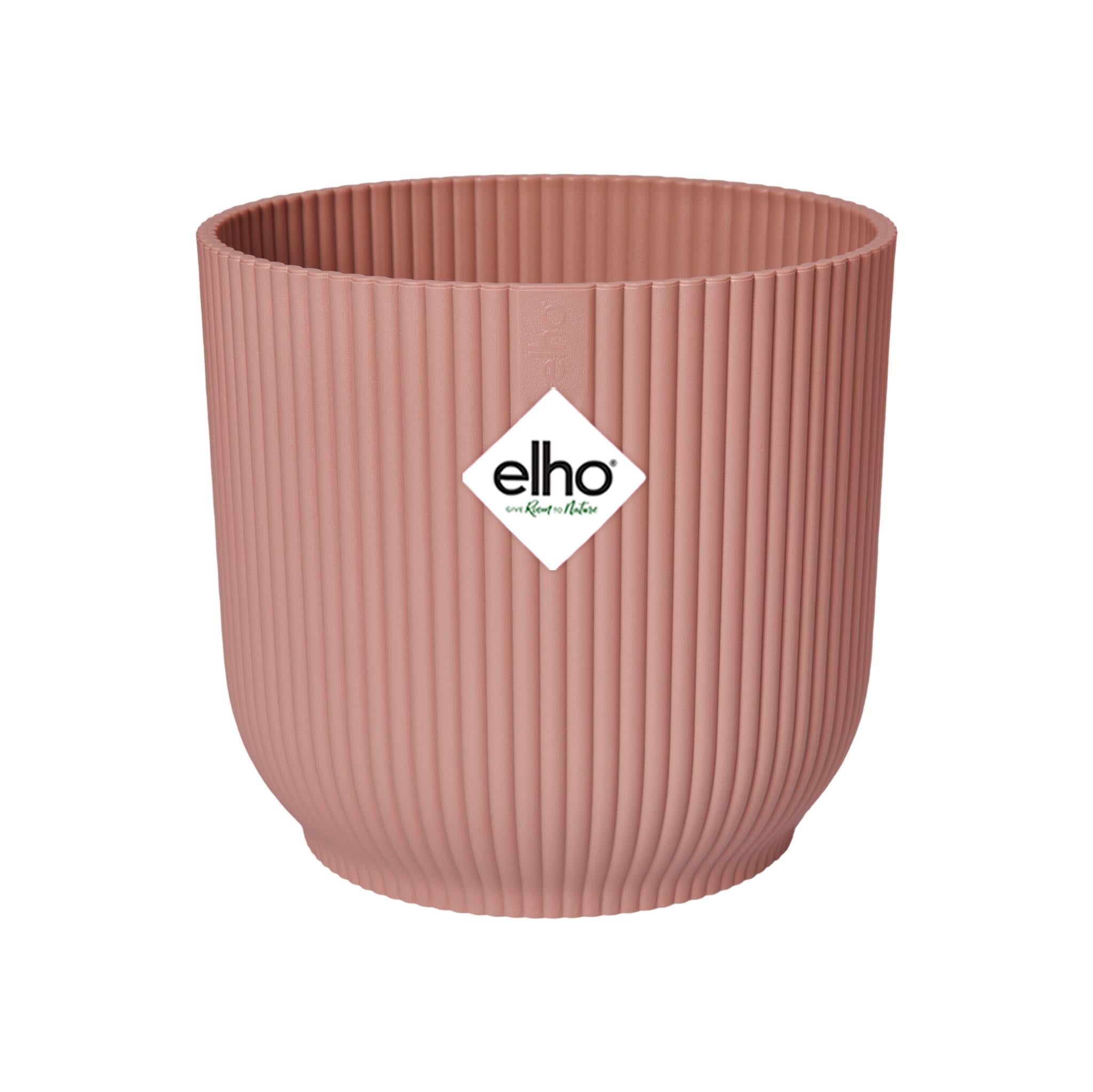 Elho Vibes Fold runder rosa Blumentopf