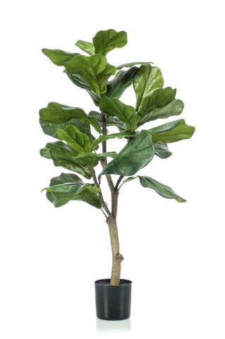 Kunstpflanze - Ficus Lyrata - Tabakspflanze - 100 cm