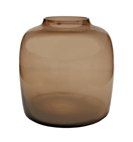 Vase Glas - M - H25 W25 - Bartica - Taupe