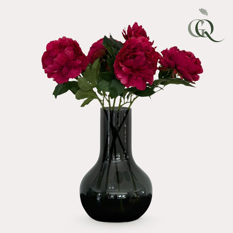 Kunstblumen Solo - Dark Pink - Peonies - x 5 - 65cm