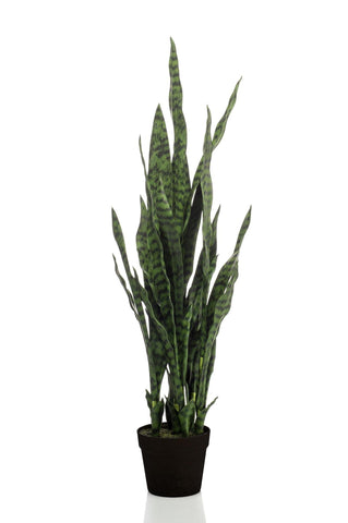 Kunstpflanze - Sanseveria black coral - Frauernzunge - 97 cm