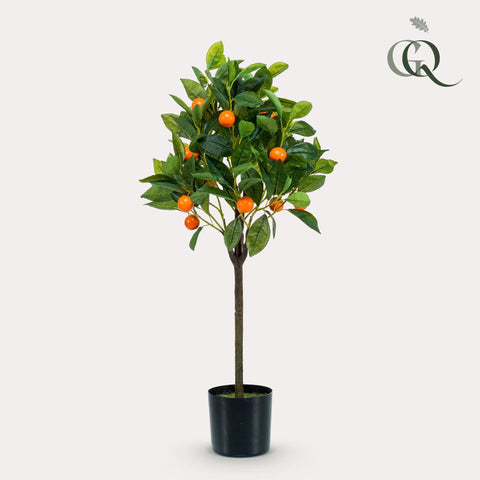 Kunstpflanze - Citrus Sinensis - Orange baum - 75 cm