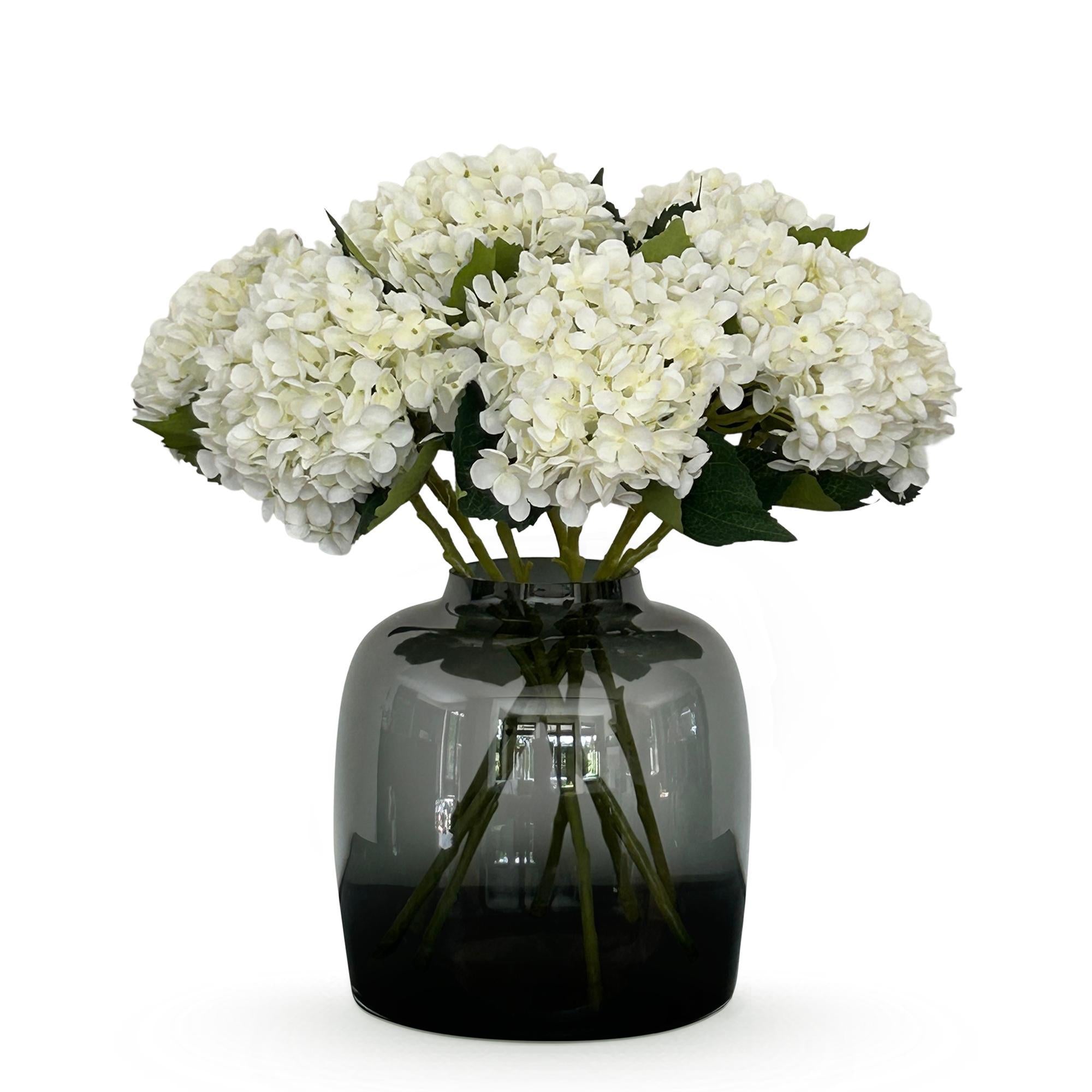 Kunstblumen Solo - White - Hydrangea Flower - x 8 - 52 cm