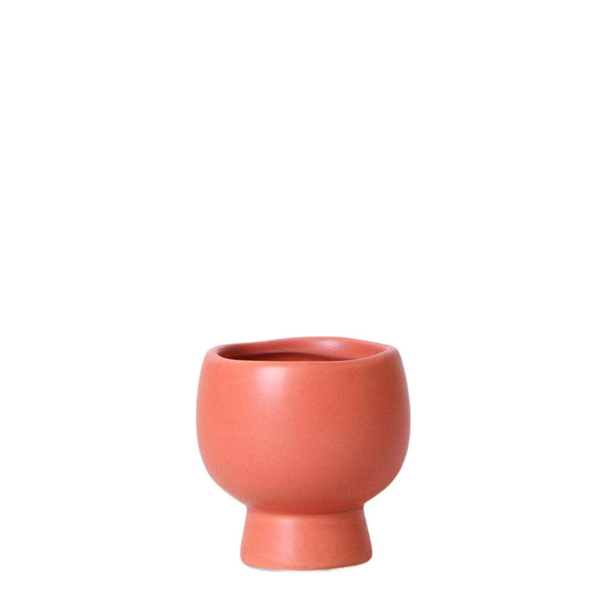 Kolibri Home | Scandic Terrakotta Blumentopf - Terrakotta farbiger Keramik Ziertopf - Ø6cm