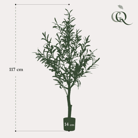 Kunstpflanze - Olea europaea - Olivenbaum - 115 cm