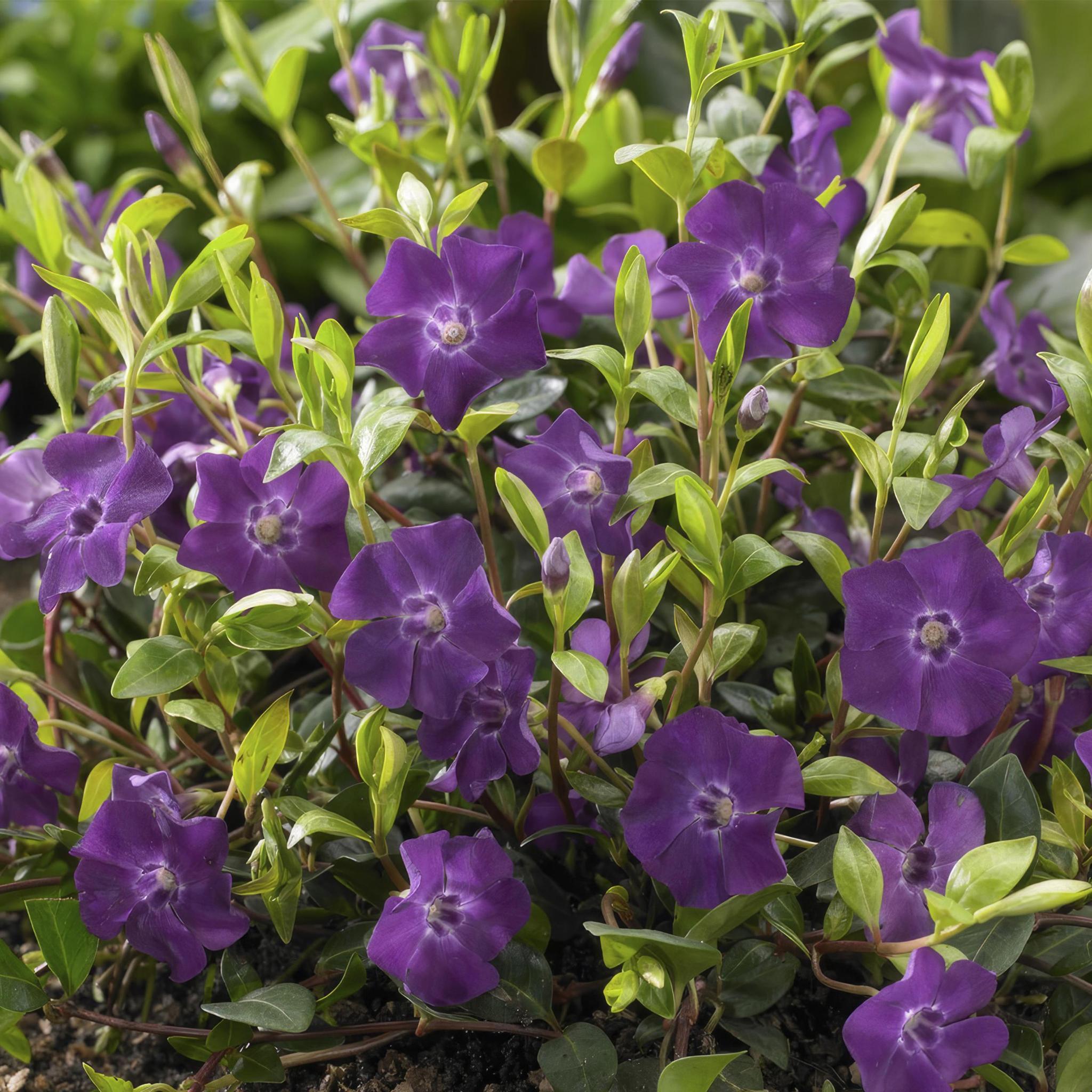 6x Vinca minor 'Atropurpurea', - ↕10-25cm - Ø9cm - 40x