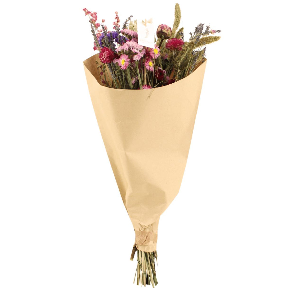 Trockenblumen Feldstrauß Rosa - Ø25 - ↨60cm