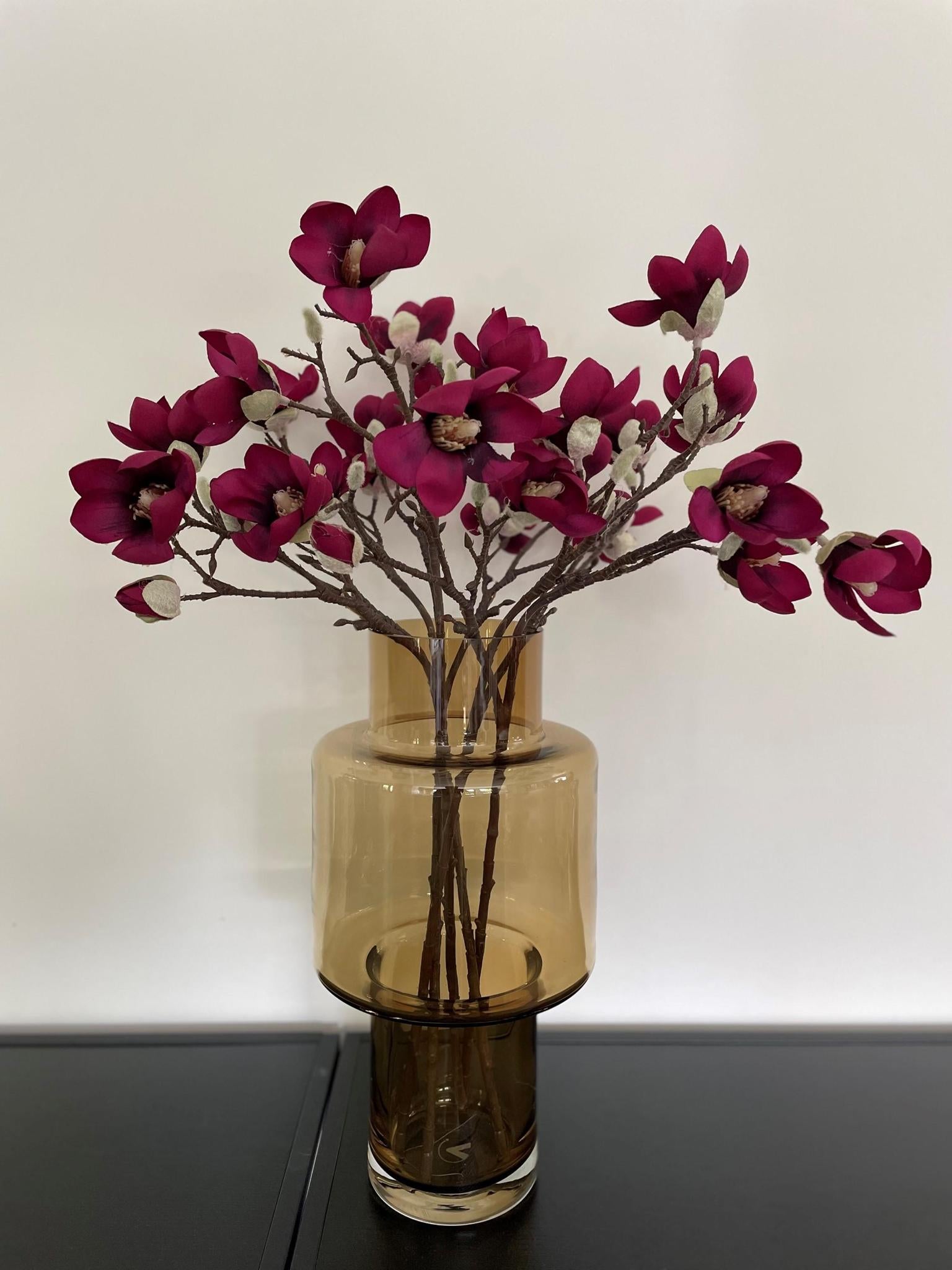 Kunstblumen - Magnolia Blum Lila x8 -65cm