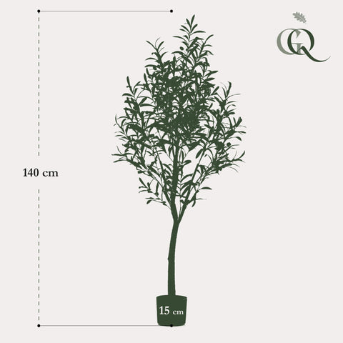 Kunstpflanze - Olea europaea - Olivenbaum - 140 cm