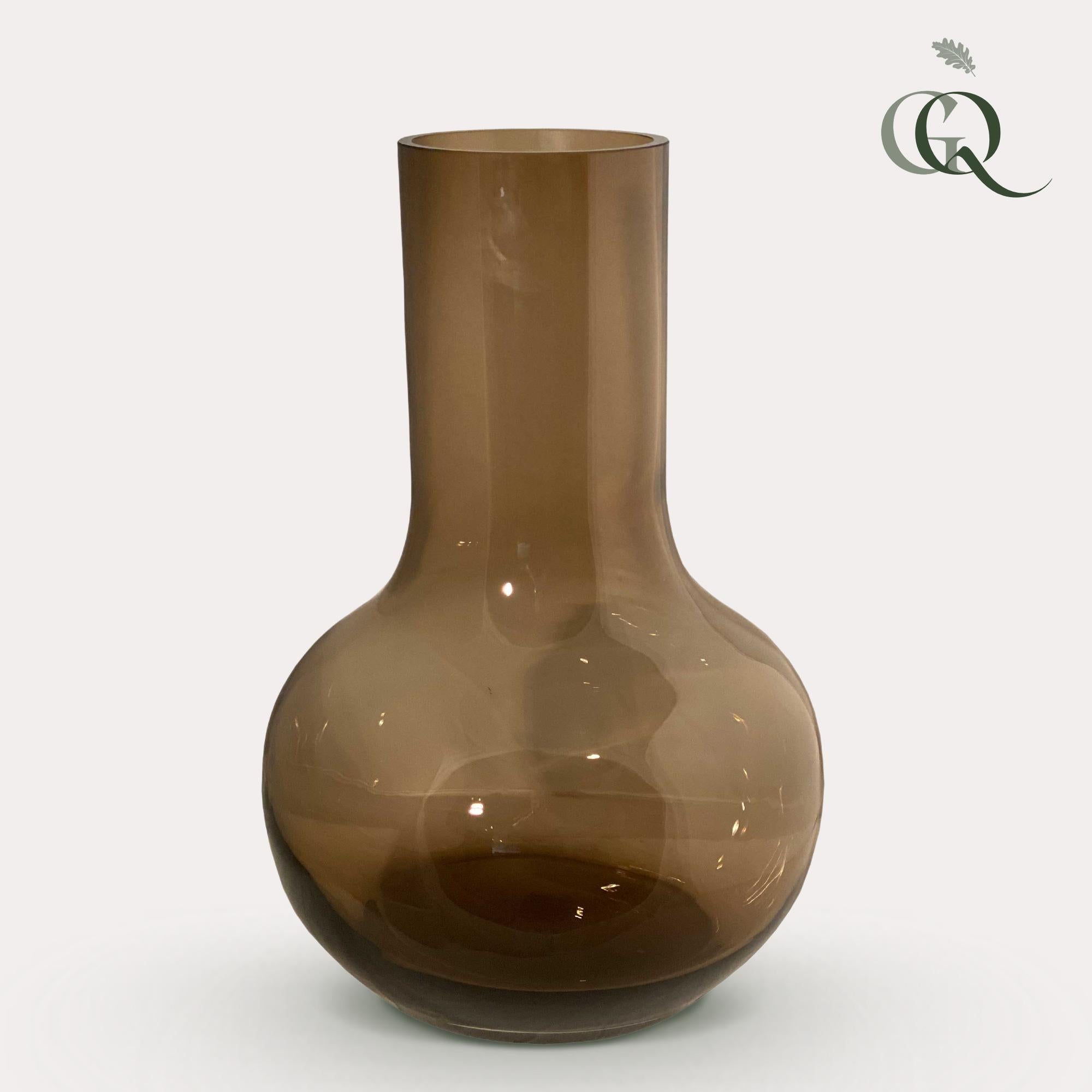 Vase Glas - S - H37 W25 - Seim - Taupe