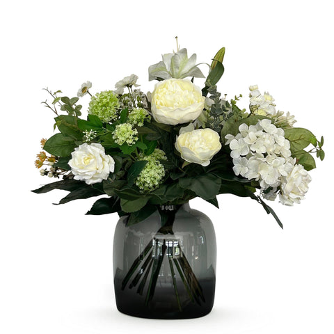 Kunstblumen - Bouquet M - White Dream - 60 cm