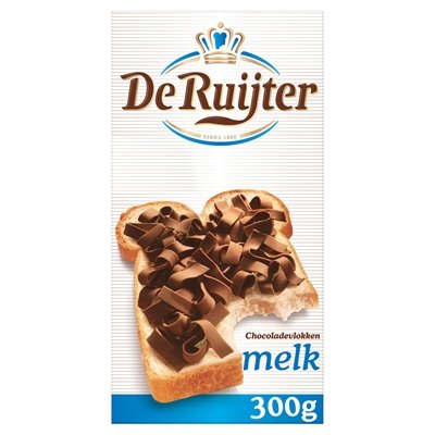 De Ruijter Vollmilchschokolade Flocken 300g - NiederlandeShop.de
