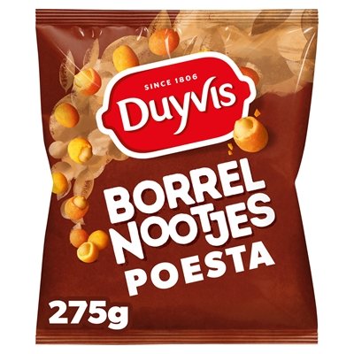 Duyvis Borrelnootjes Erdnüsse im Teigmantel Poesta 275g - NiederlandeShop.de