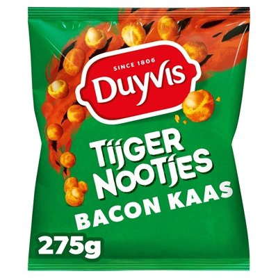 Duyvis Tijgernootjes Erdnüsse im Teigmantel Schinken-Käse 275g - NiederlandeShop.de