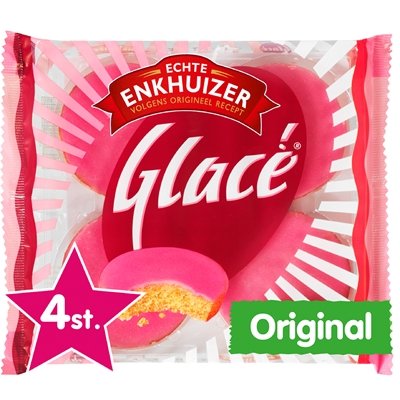 Echte Enkhuizer Glacé Rosa Kuchen Original 220g - NiederlandeShop.de