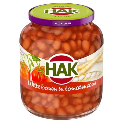 Hak Weiße Bohnen in Tomatensauce 720g - NiederlandeShop.de