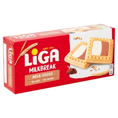 LiGA Milkbreak Duo Milchschokoladenkekse 245g - NiederlandeShop.de