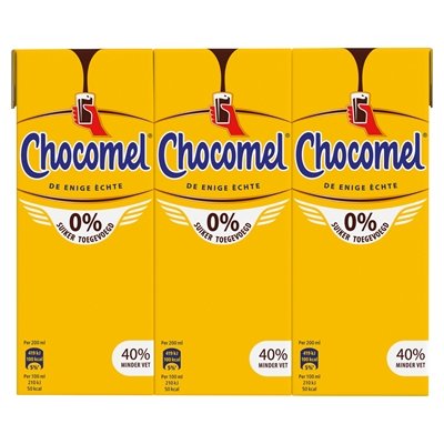 Nutricia Chocomel Kakao Multi-Pack ohne Zuckerzusatz 6 x 200 ml - NiederlandeShop.de