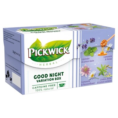 Pickwick Herbal Good Night Variationsbox Kräutertee 20 x 1,5g - NiederlandeShop.de
