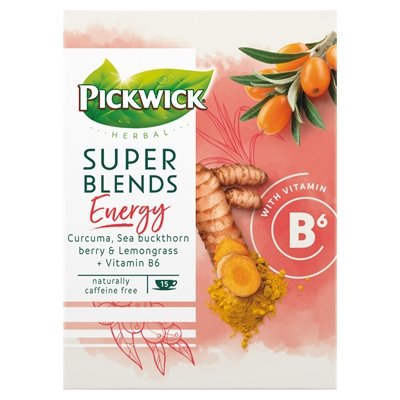 Pickwick Herbal Super Blends Energy Kräutertee 15 x 1,5g - NiederlandeShop.de