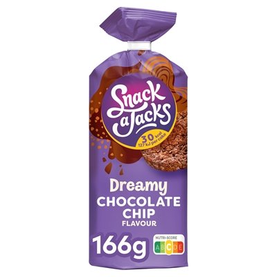Snack A Jacks Reiswaffeln mit Traumhaften Schokoladen-Chips 166g - NiederlandeShop.de