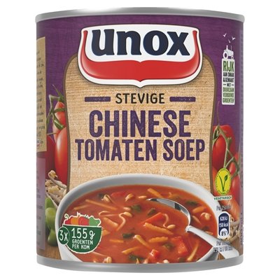 Unox Tomatensuppe - kräftig - in der Dose, chinesischer Art - 800ml - NiederlandeShop.de