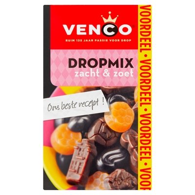 Venco Dropmix Zacht & Zoet Gemischtes Lakritz 475g - NiederlandeShop.de
