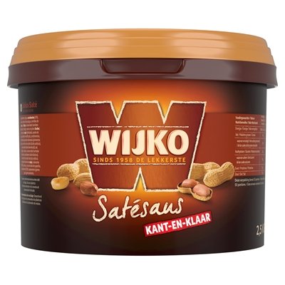 Wijko Saté-Sauce Verzehrfertig 2,5kg - NiederlandeShop.de